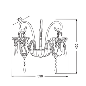 Класически аплик GIZA 2ΧΕ14 - AVA Lighting