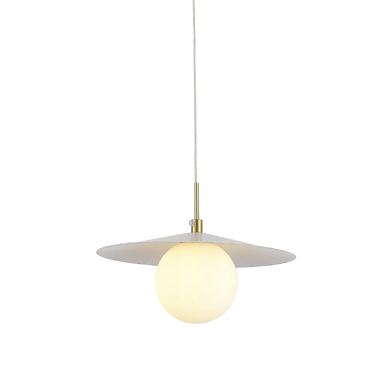 Полилей GLOBIE с 1 G9 крушка в златист и бял цвят - AVA Lighting