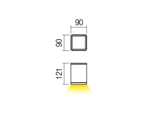 LED фасадна луна за външен монтаж 9598 ETA - AVA Lighting