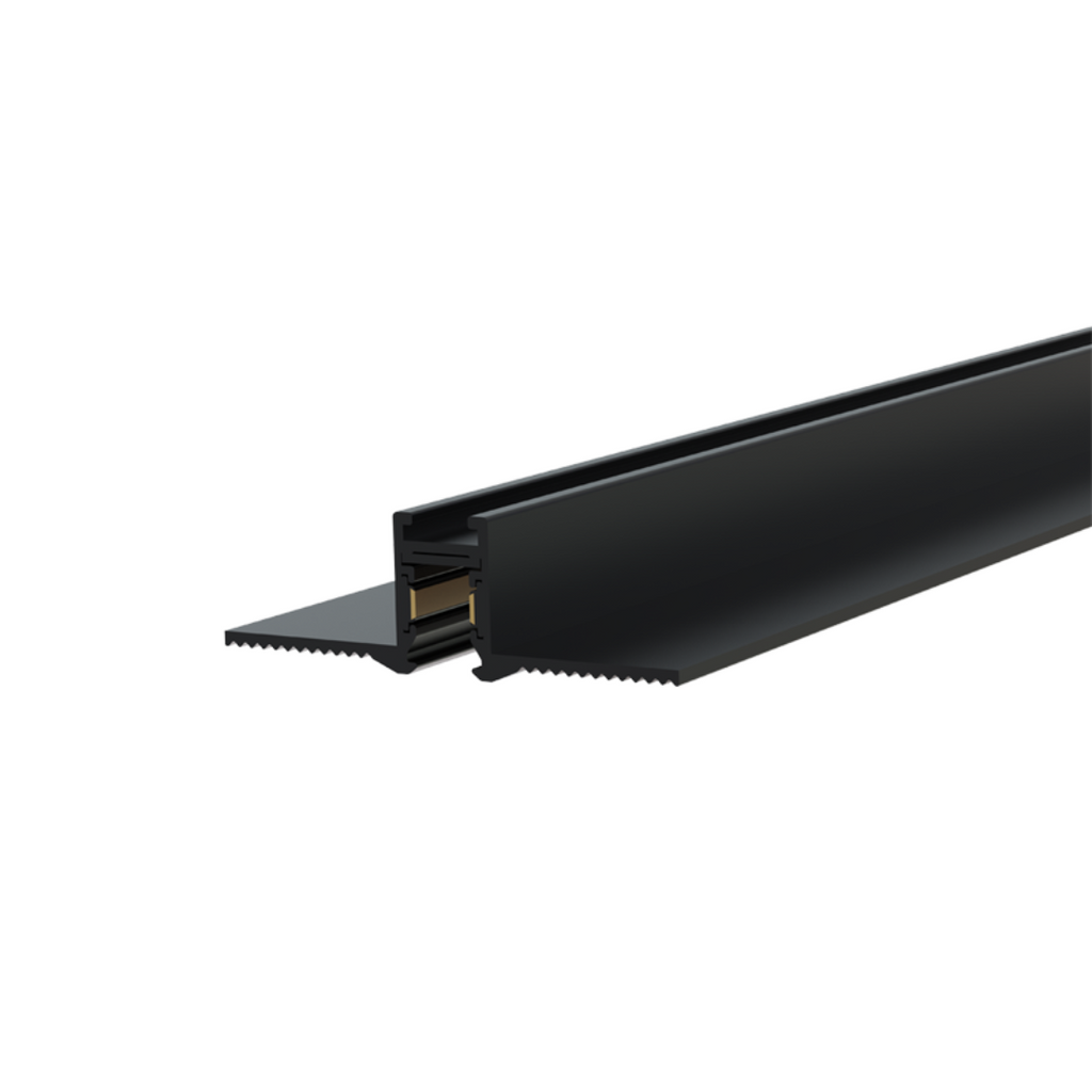 Мини магнитна релса 24V trimless, черна, 1 м / 2 м / 3 м, вграден монтаж, модерен стил