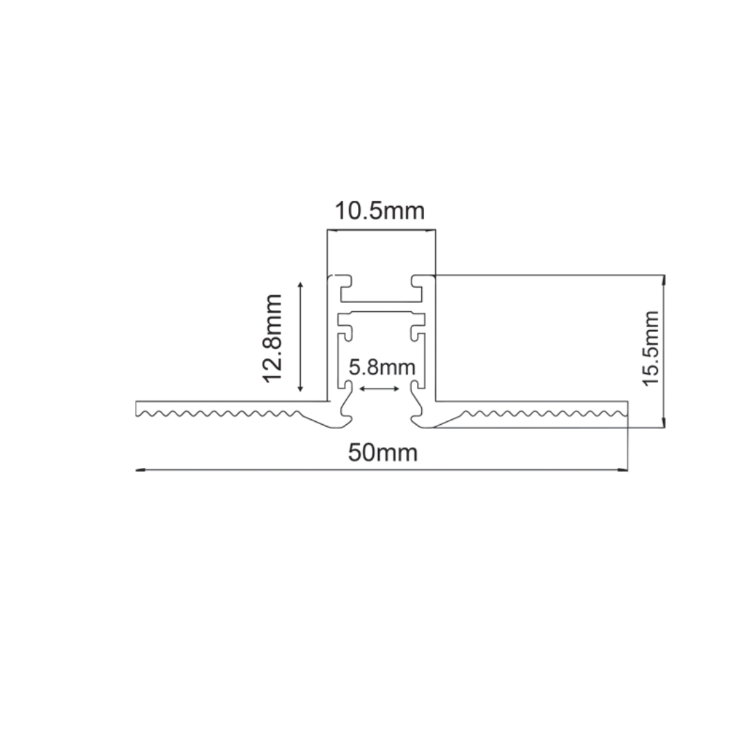 TMT – mini magnetic track 24V trimless, black, 1 m / 2 m / 3 m, modern style