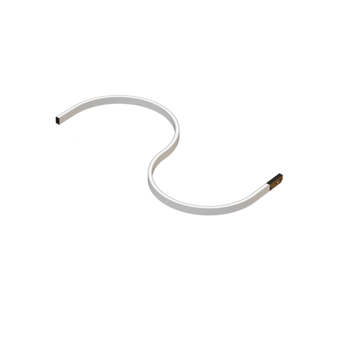Мини неонов магнитен модул, черен, 12W, 24V, модерен стил 