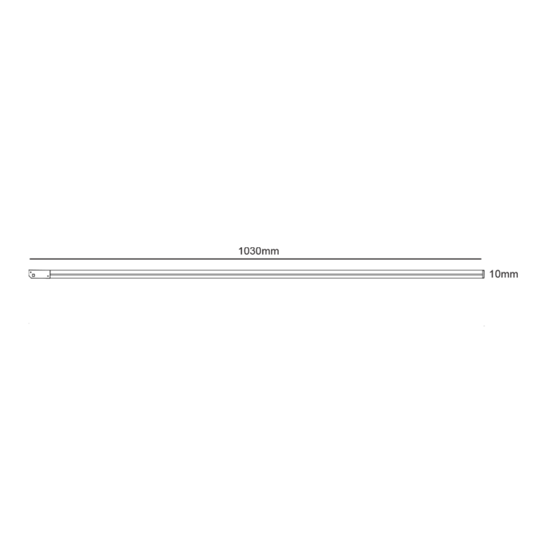 TNEO – 1030 mm, mini neon magnetic module, 12W, black, 24V, modern style