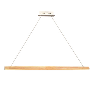 Пендел CANELA – Дърво и Бял Метал, LED 13W, 3000K, 1300lm - AVA Lighting