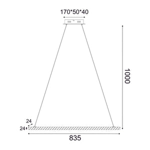 Пендел CANELA – Дърво и Бял Метал, LED 13W, 3000K, 1300lm - AVA Lighting