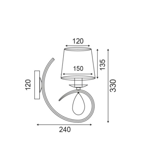 BASILICO wall lamp