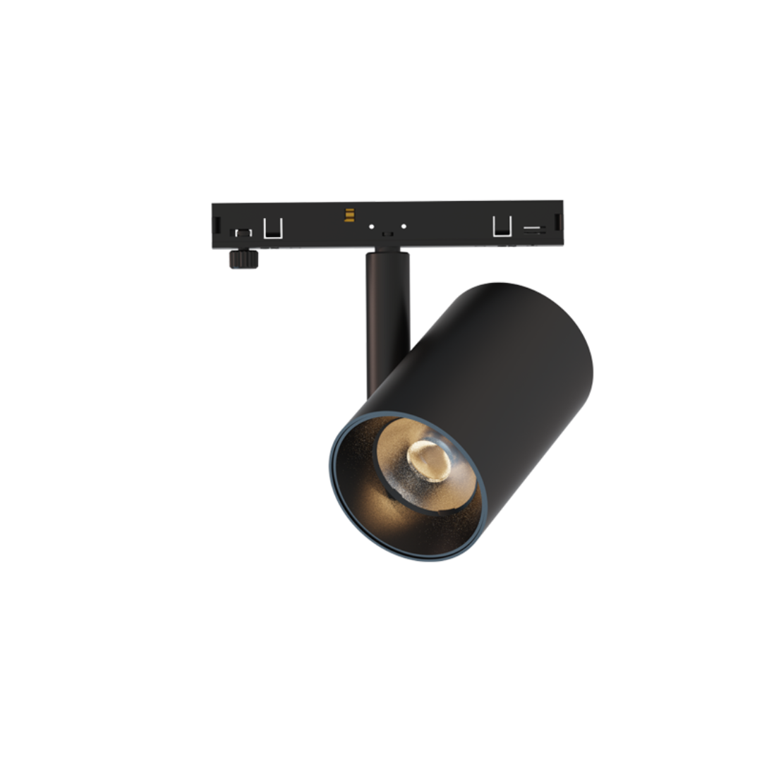 TON930B – мини магнитен спот, 9W, черен, 24V, 3000K топла светлина