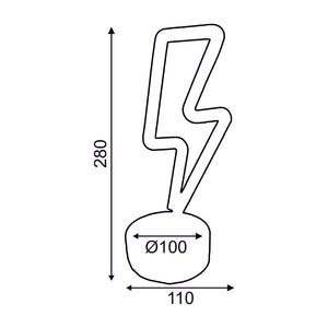 Неонови LED светлини FLASH - с батерия и USB - AVA Lighting