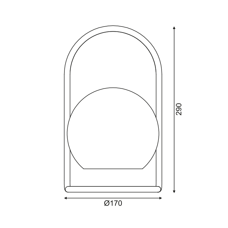 Настолна LED Лампа 1,2W 3000K IP65 96LM Акрилна Презареждаема с Димер - Колекция EGG - AVA Lighting