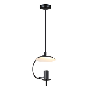 Пендел PARACHUTE 1xGU10 - черен и бял метал D25 x H100 см - AVA Lighting