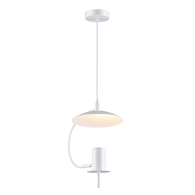 Пендел PARACHUTE 1xGU10 - черен и бял метал D25 x H100 см - AVA Lighting