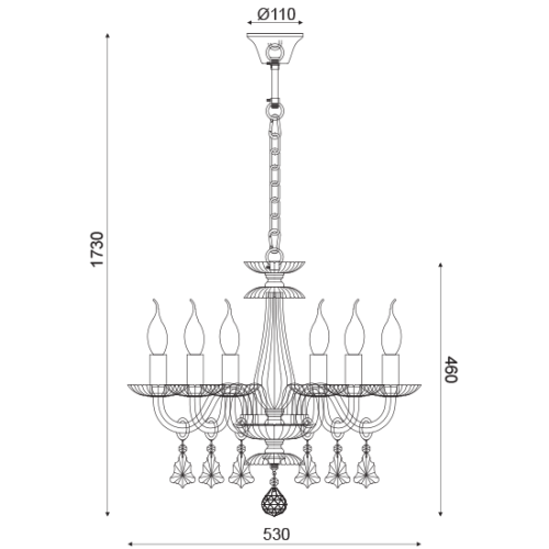 Полилей LOMPELIA 6 - AVA Lighting