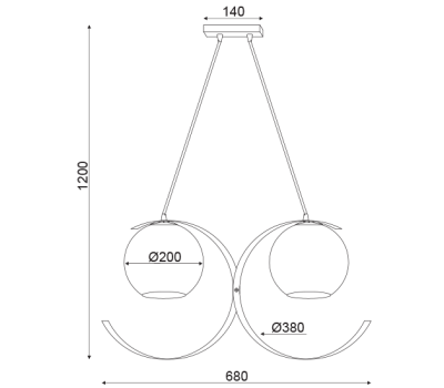 Пендел IPARELLE 2x - AVA Lighting