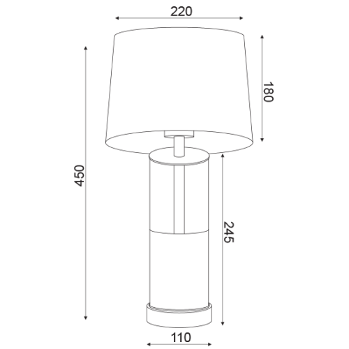 Настолна лампа RENOUAR/BB - AVA Lighting