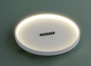 LED плафон "Button" – Ø610mm, 52W, 3000K, матово черен или бял с 3-степенен димер, IP20 - AVA Lighting