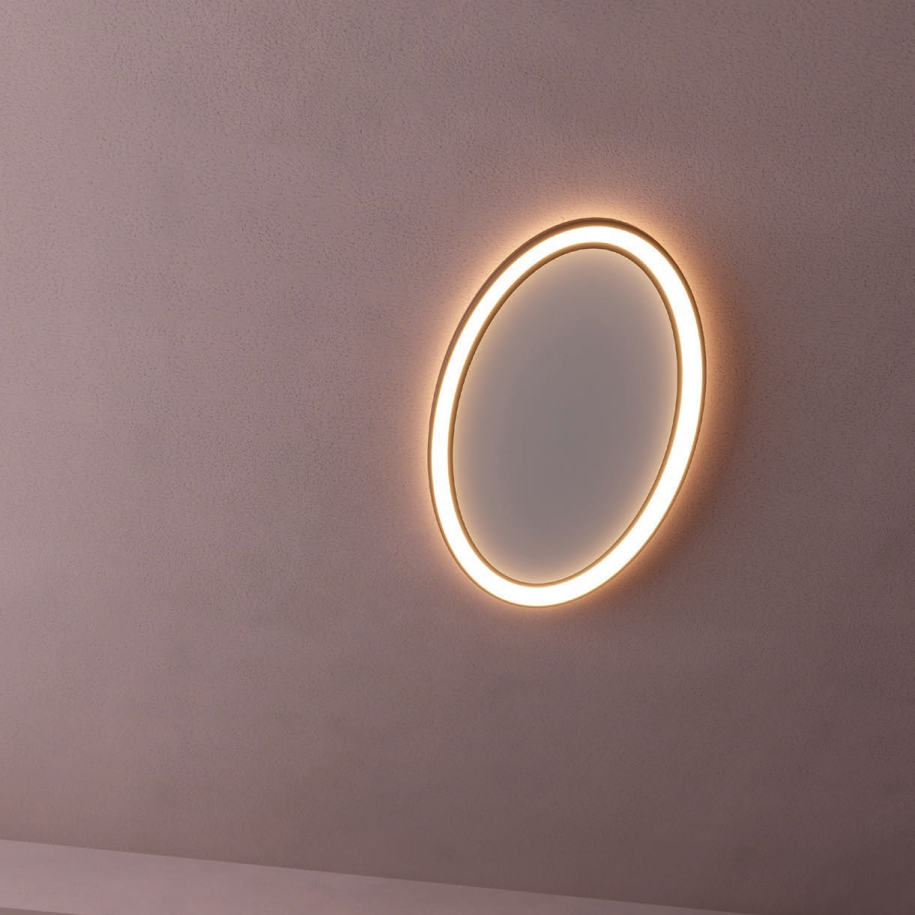 LED Плафон Nobu – Елегантно и съвременно осветление. Размери: Ø450mm, Ø600mm, Ø800mm . Цвят: Бял, Черен, Злато