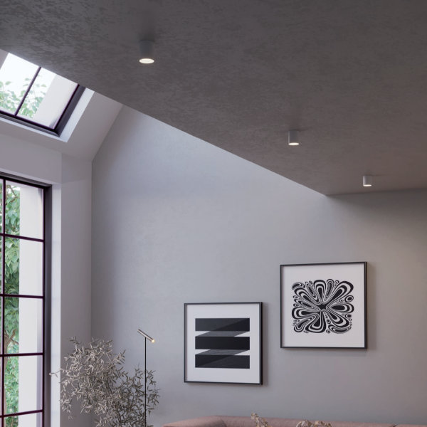 LED плафон Hera Ø86mm, димируем, 2700K/3000K, таванно осветление, модерен дизайн, Redo Румъния, Интериорно осветление за хол.