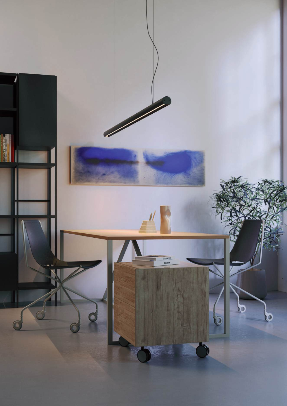 LED pendant lamp Cityline 1200 mm Matt black - 01-4245
