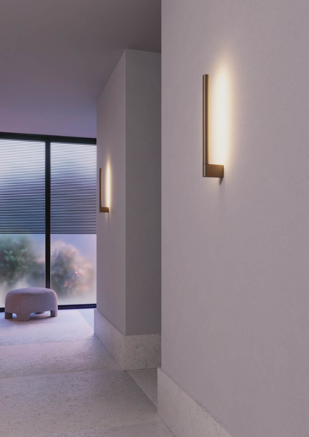 LED wall lamp Cityline Silver coffee - 01-3697