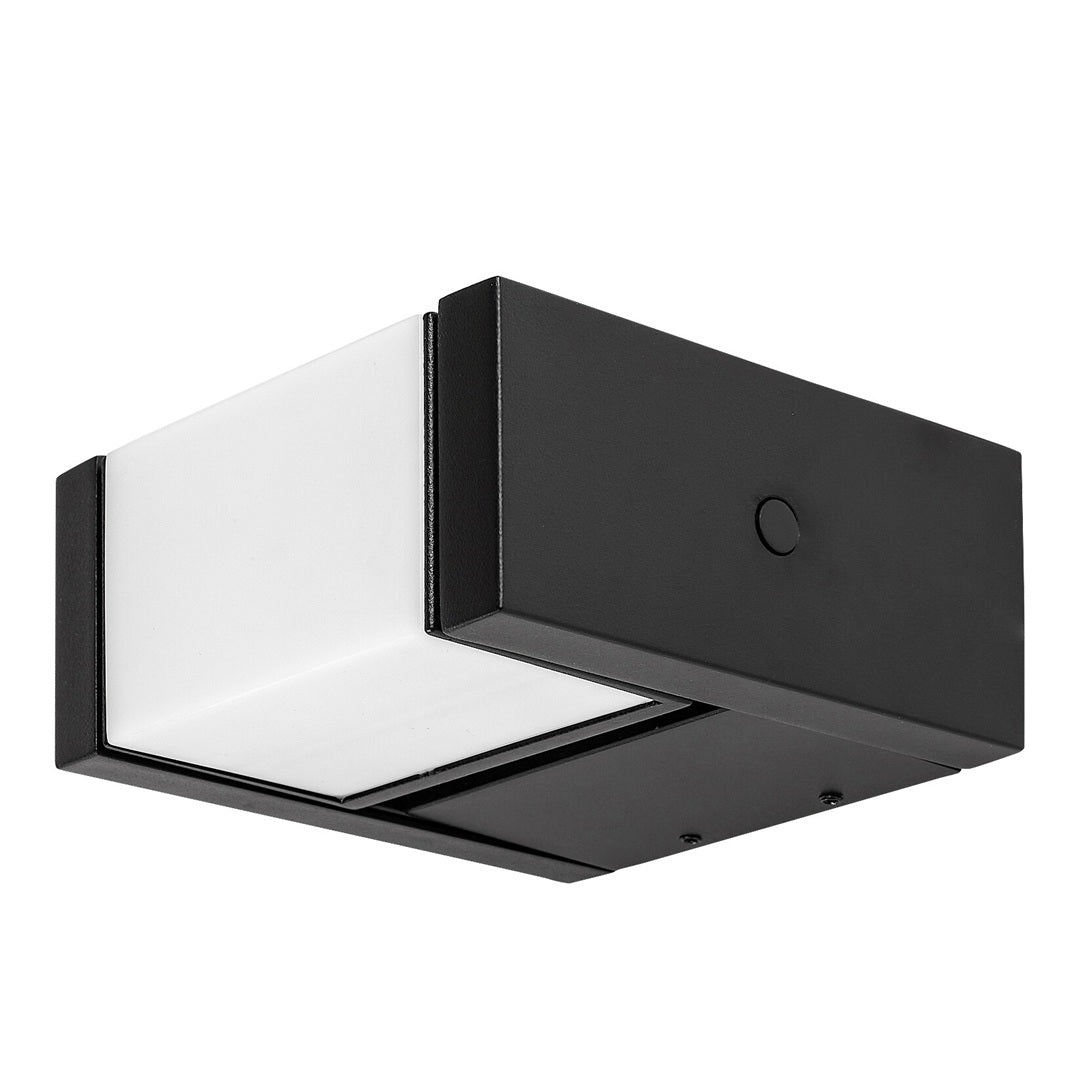 Външна LED стенна лампа Cubbington, черна, модерна, IP54, 10W, 4000K