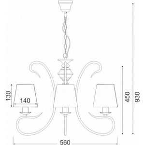 Полилей DIJON/3 - AVA Lighting