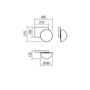 Аплик Lumien 1x - Матово злато, G9, 10W - AVA Lighting