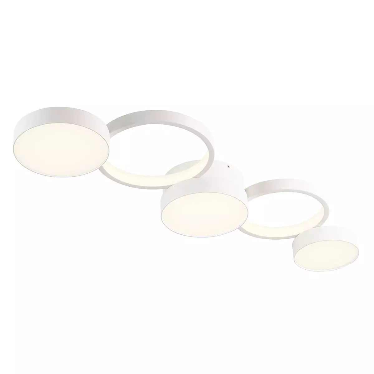LED Таванно Осветление Cronos с 5 Дифузера, 65W, REDO, Димируемо, Модерен Дизайн