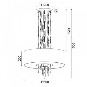 Полилей CASCADA/GD - AVA Lighting