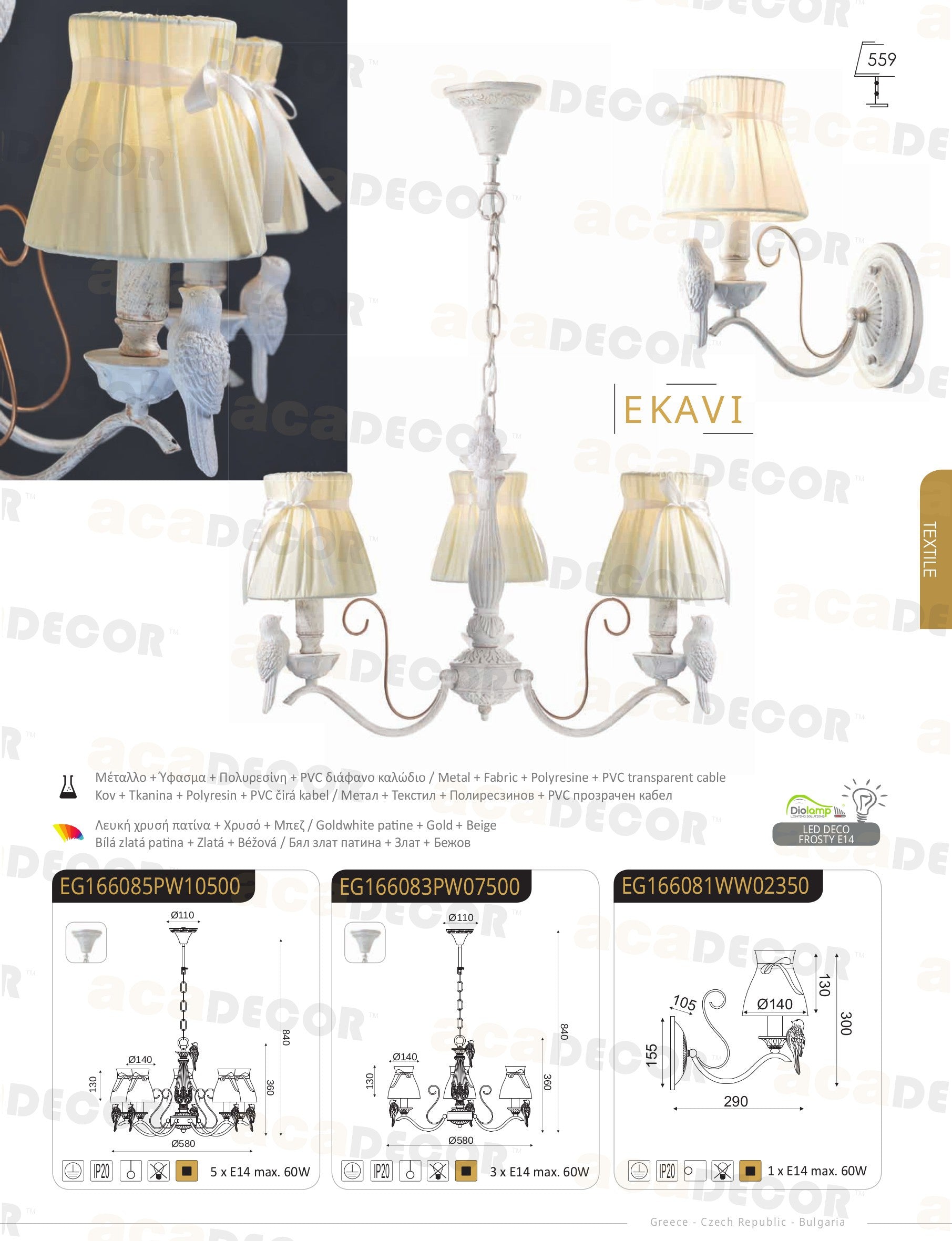 EKAVI/5 chandelier