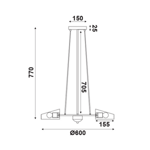 Винтидж Полилей COOPER - 3 - AVA Lighting