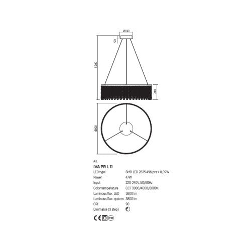 Полией VANESIA • L - AVA Lighting