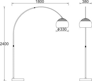 Лампион MF7026R1B MATILDA - AVA Lighting