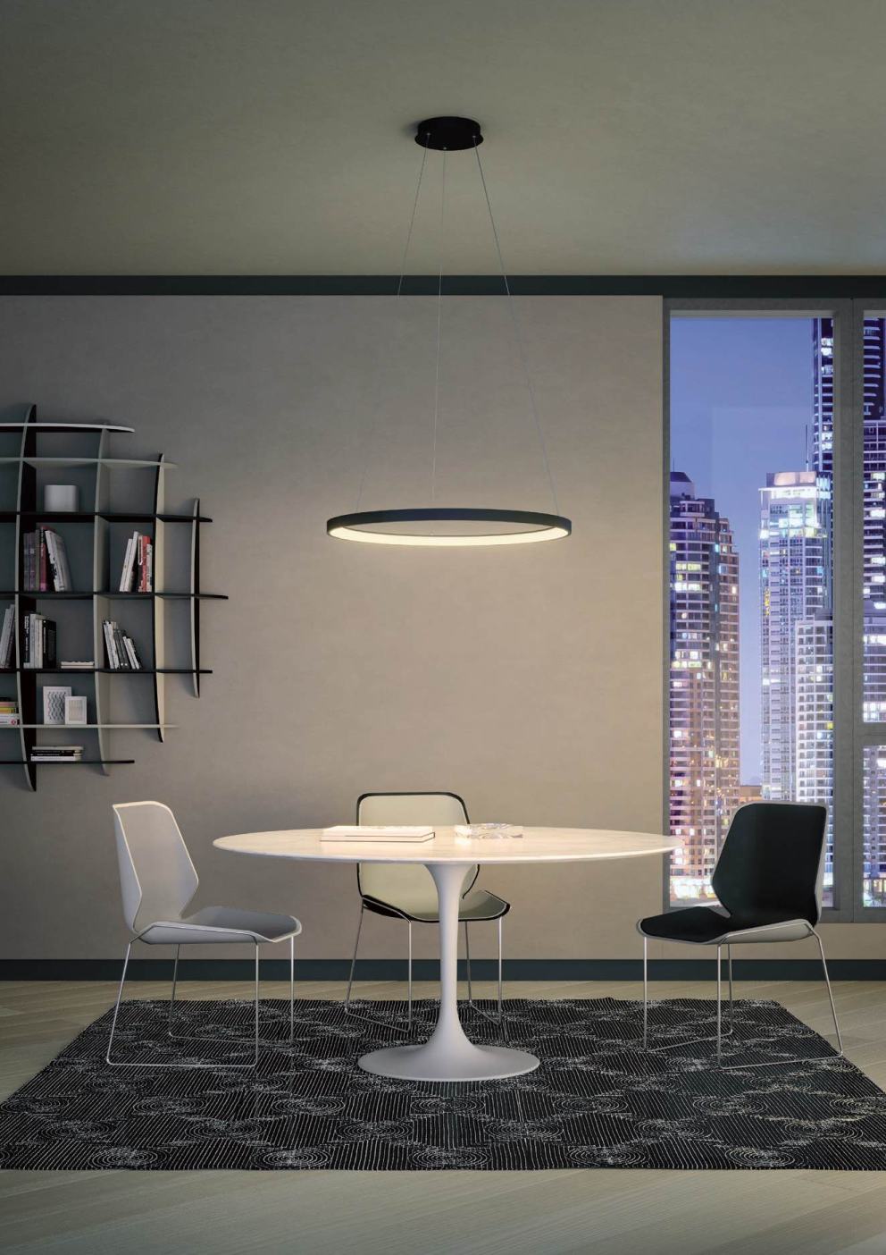 Pendant Iconic SU LED 60W 3000/4000 BK (code 01-3916)
