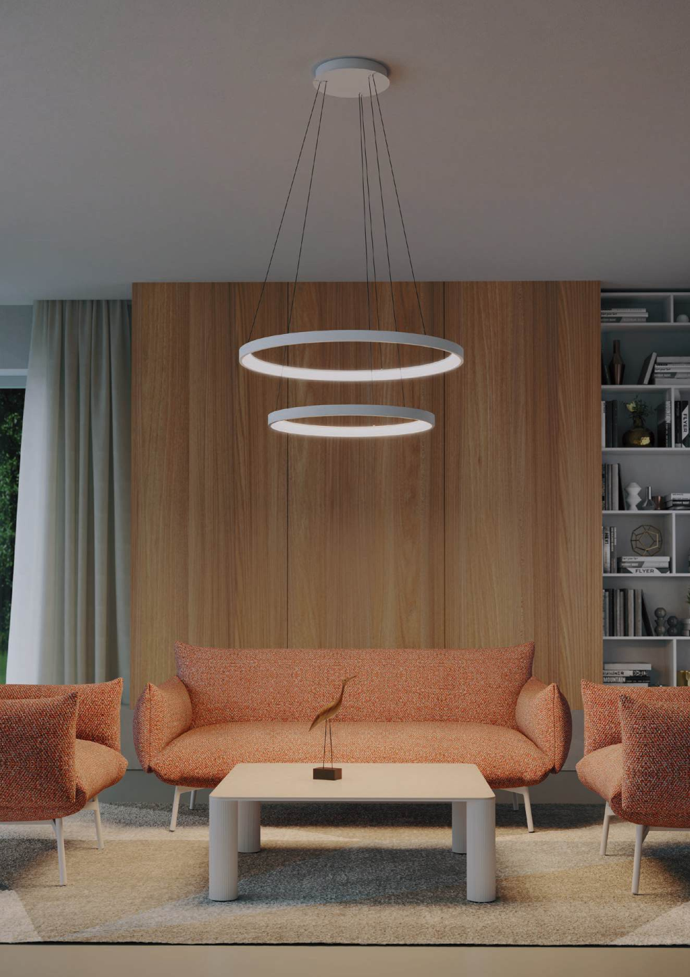Ceiling lamp ICONIC PL LED 30W (3000/4000K) Matte black