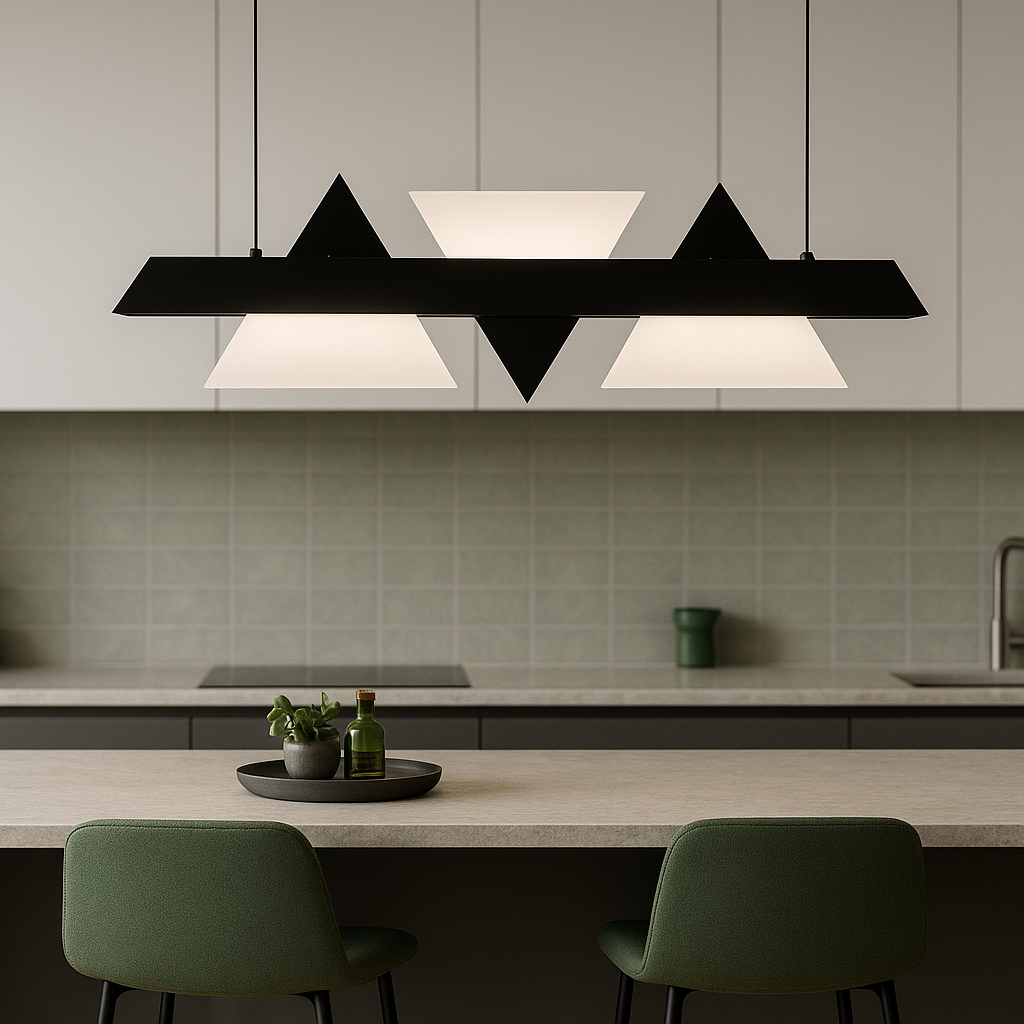  LED pendant ARMSTRONG and green accents
