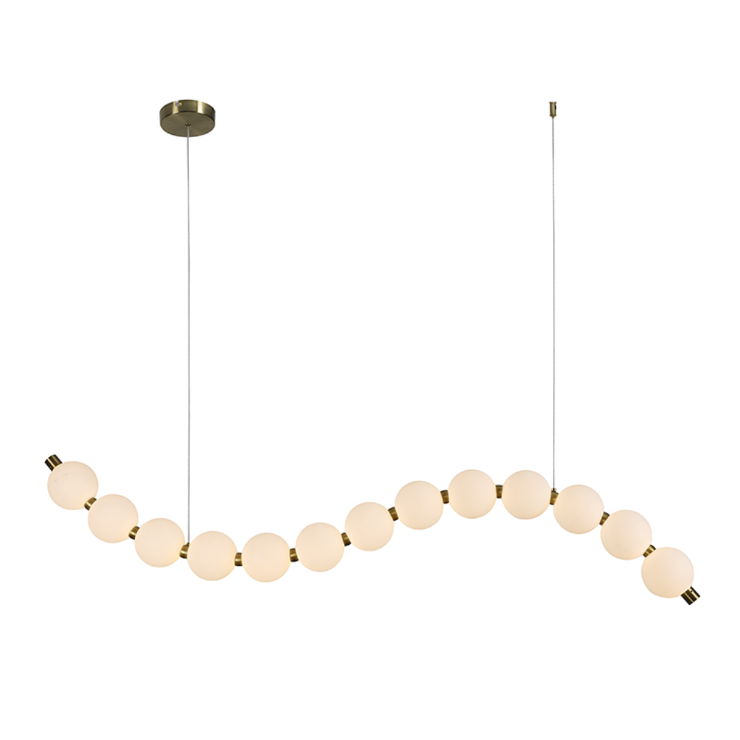 Golden Pearls HM238LEDP13 – висяща LED лампа, 20W, 1500 lm, злато, 3000K, IP20 – висяща LED лампа, 20W, 1500 lm, злато, 3000K, IP20