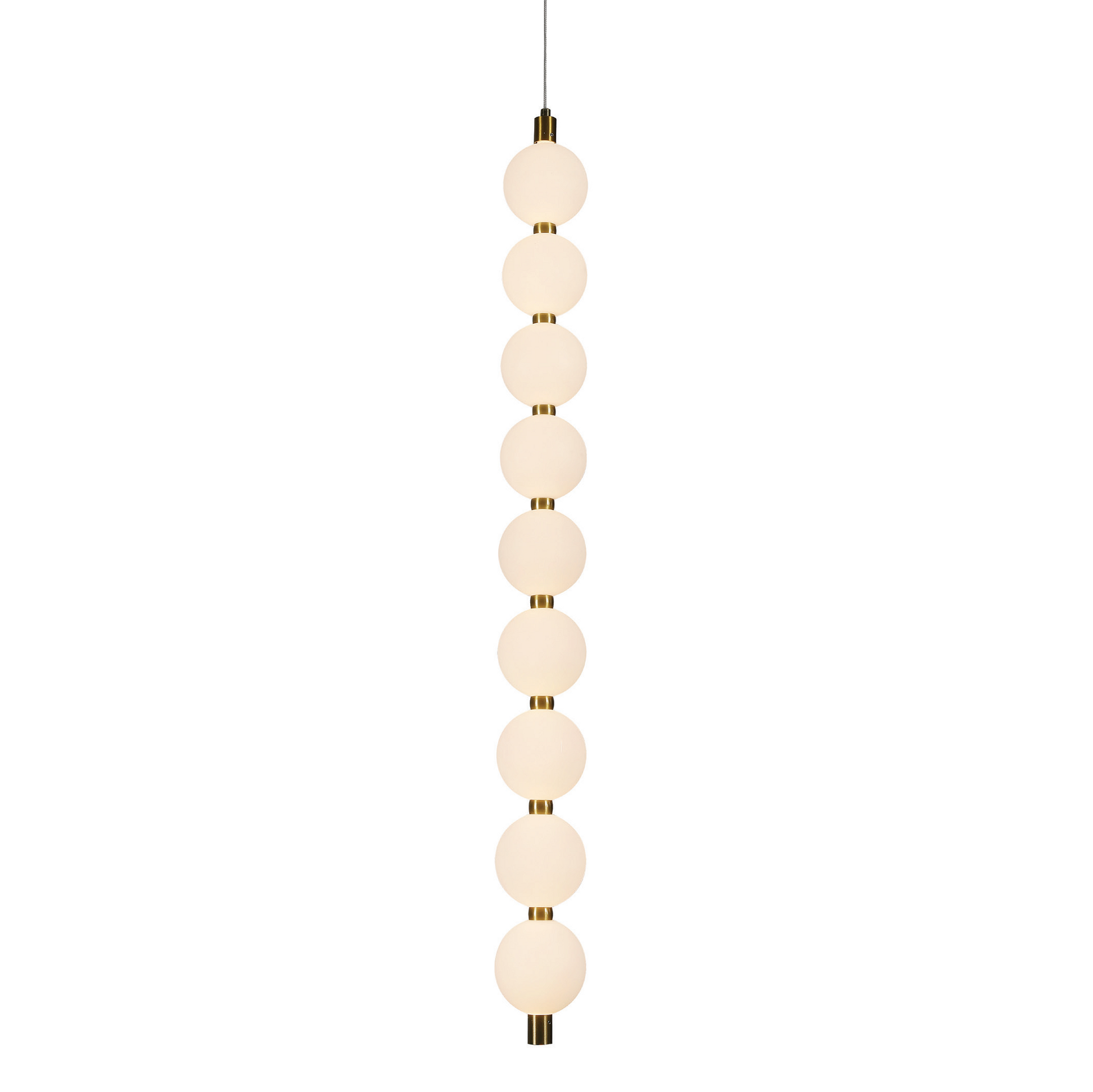 LED висяща лампа LOLLY SLIM – 14W, 3000K, Ø100mm, 1050lm, злато + бяло