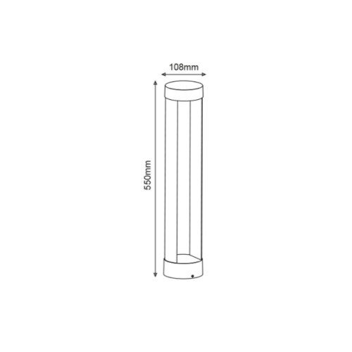 Modern Led Garden Post LAVAL - IP54 (dust and water splash protection)
