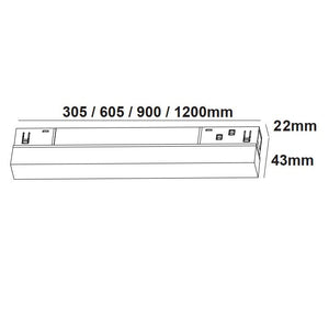 ЛИНЕЕН ПРОЖЕКТОР ЗА МАГНИТНО ОСВЕТЛЕНИЕ “Lucca” •305mm •4000K •850lm - AVA Lighting