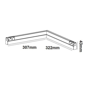 Прожектор за магнитна шина “Lucca90” • 3000K • 1600Lm - AVA Lighting