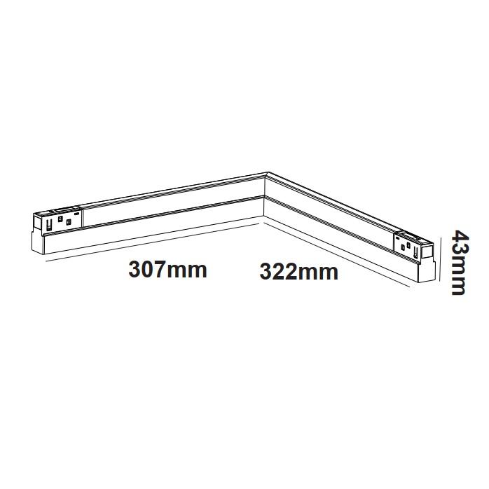 Прожектор за магнитна шина “Lucca90” • 3000K • 1600Lm - AVA Lighting