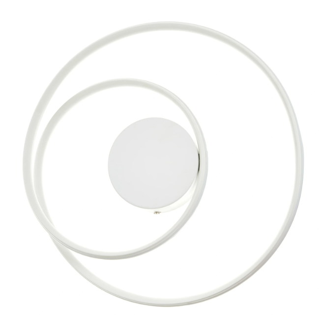 Плафон Finley – черен / бял, LED 57W, с дистанционно, 3 цвята светлина