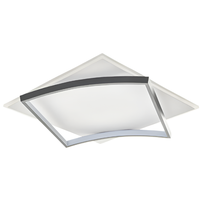 Плафон Sentinel – черен / кафяв / златен, LED 106W, с дистанционно, 3 цвята светлина