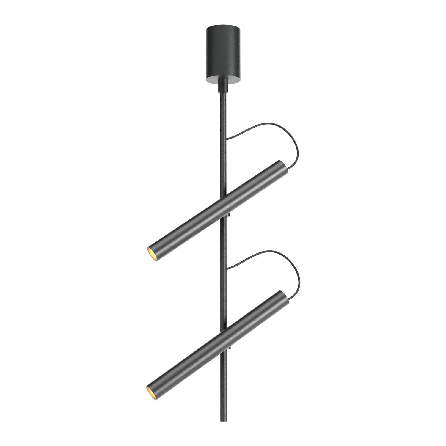 LED ceiling lamp Praxi Matte black 2700 K - 01-4267