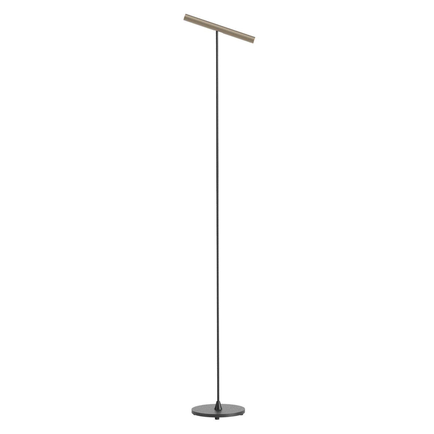 LED floor lamp Praxi Matte black/Silver coffee 3000 K - 01-3717