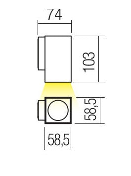 LED фасаден аплик 90084 QUAD - AVA Lighting