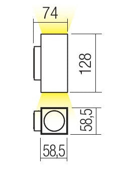 LED фасаден аплик 90089 QUAD - AVA Lighting