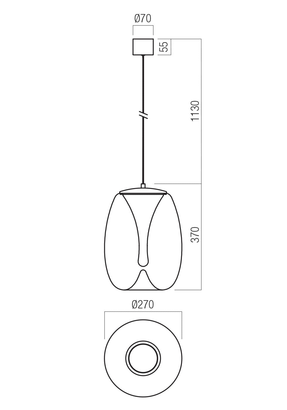 Pendant lamp Drop 01-3630