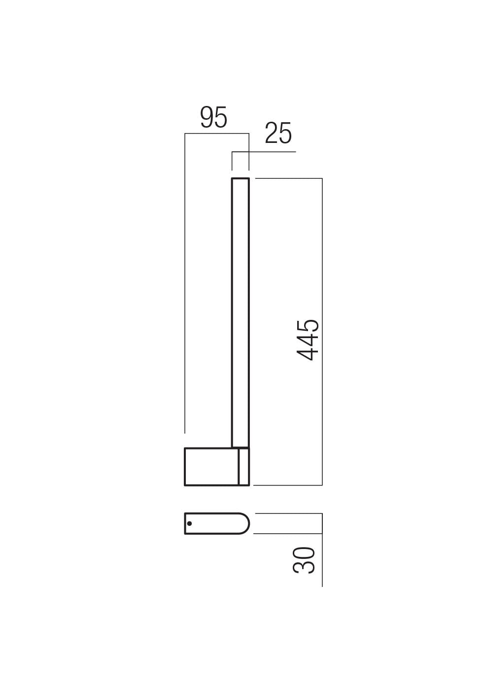 LED wall lamp Cityline Silver coffee - 01-3697