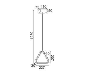 LED пендел EUCLID2 - AVA Lighting